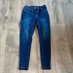 SHEIN Deep Blue Skinny Jeans